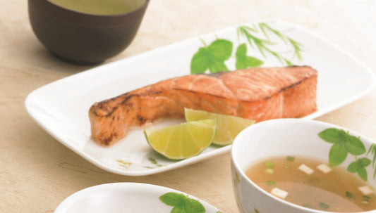 GRILLED SALMON WITH TERIYAKI SAUCE