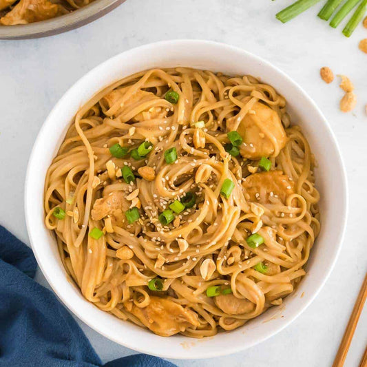 Chicken Peanut Sauce Noodles