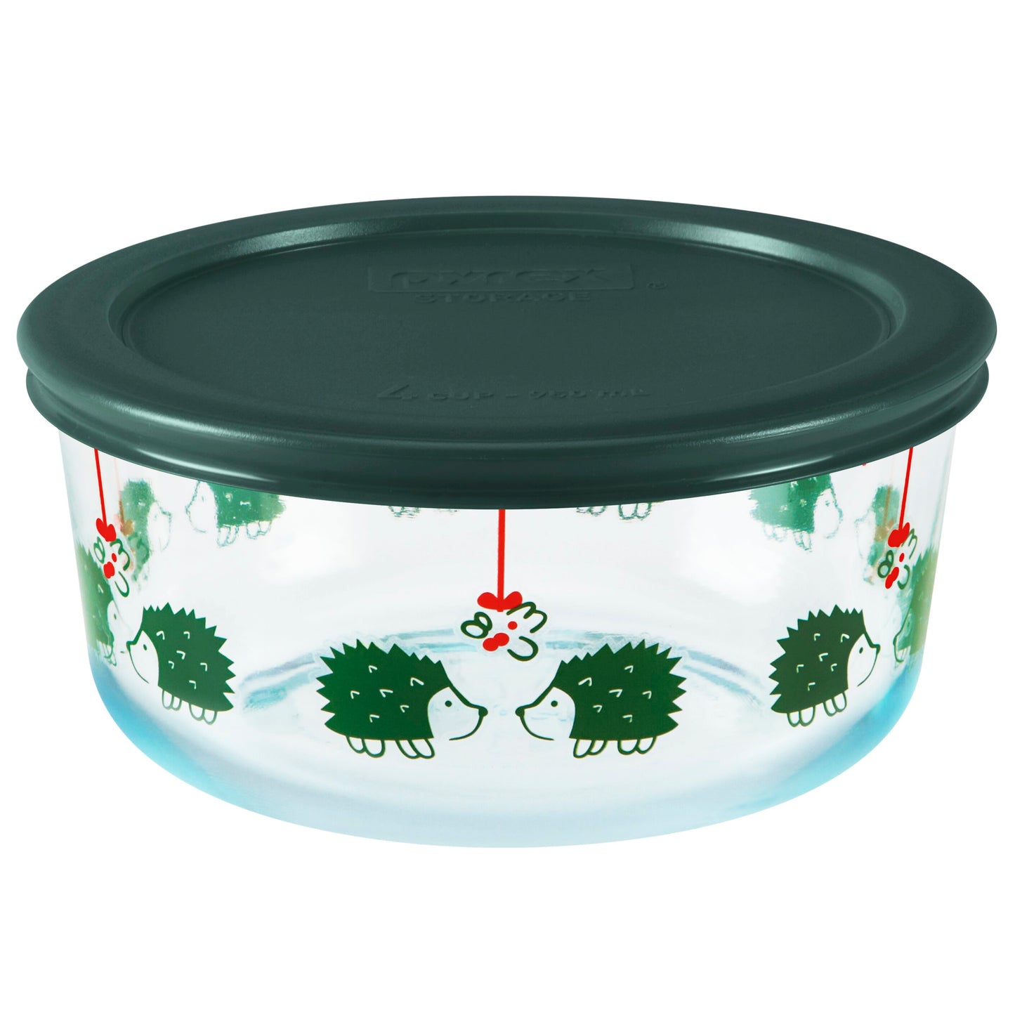 Pyrex 4cup Decorated Storage Hedgehog Love
