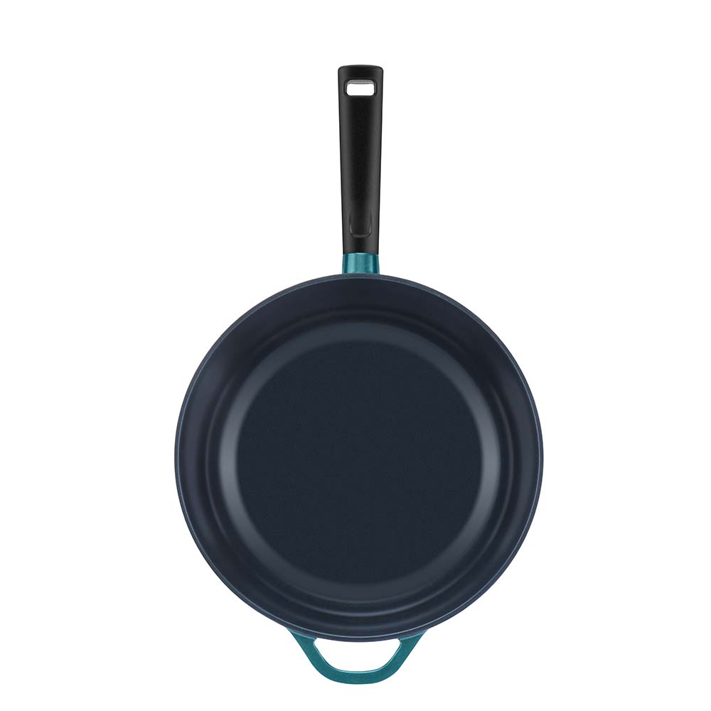 Corningware Retroflam Wok 30cm with Glass Lid - Green Emerald