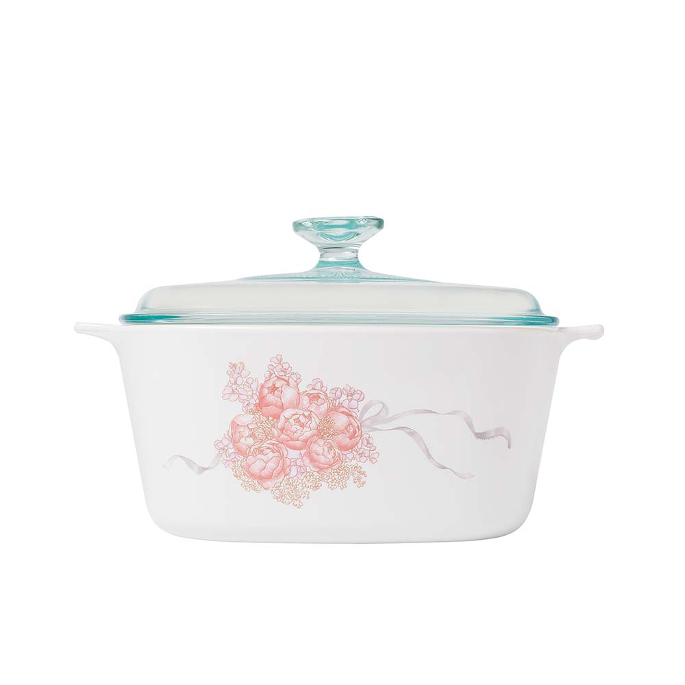 Corningware Covered Casserole 3L - Peony Bouquet