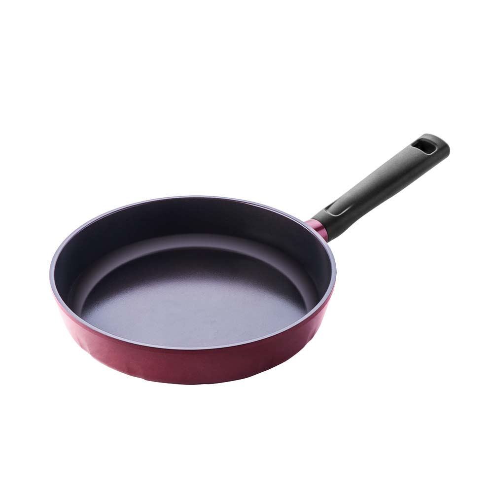 Corningware Retroflam Fry Pan 24cm with Glass Lid - Red Ruby