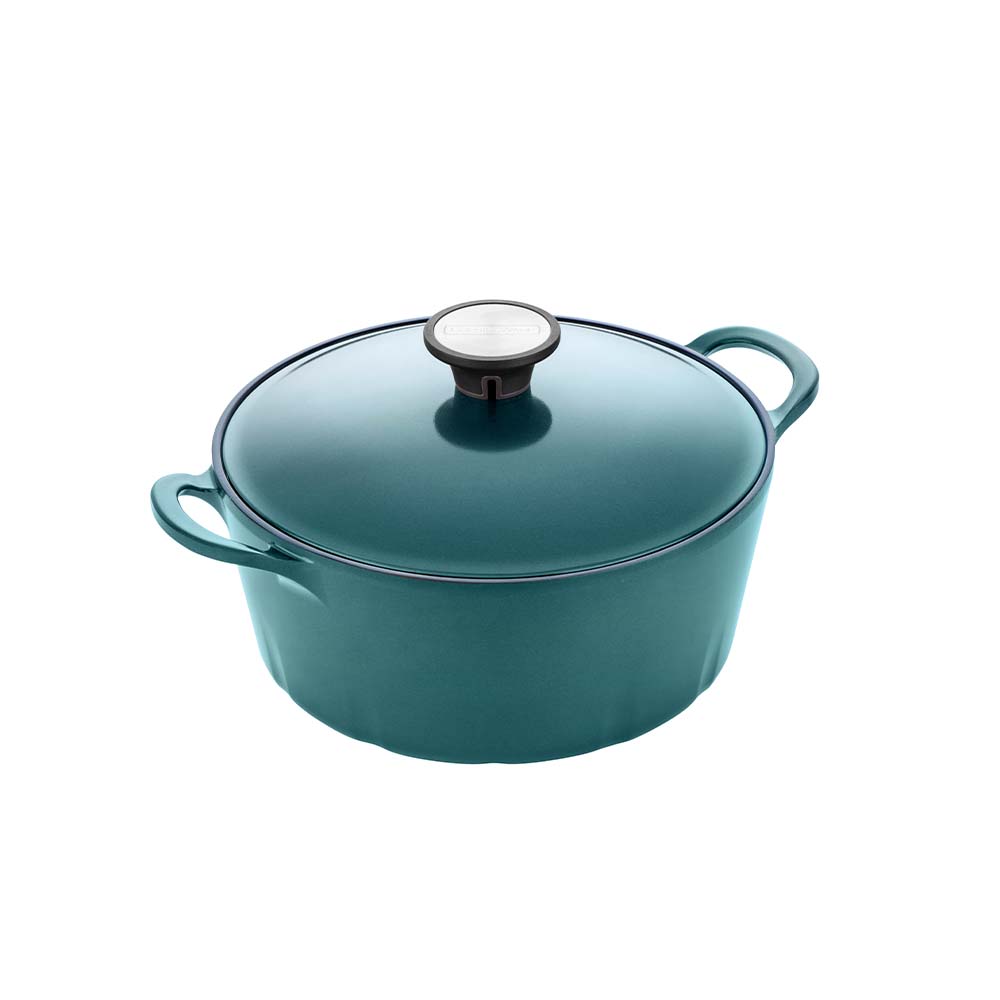 Corningware Retroflam Casserole 24cm with Diecast Lid - Green Emerald