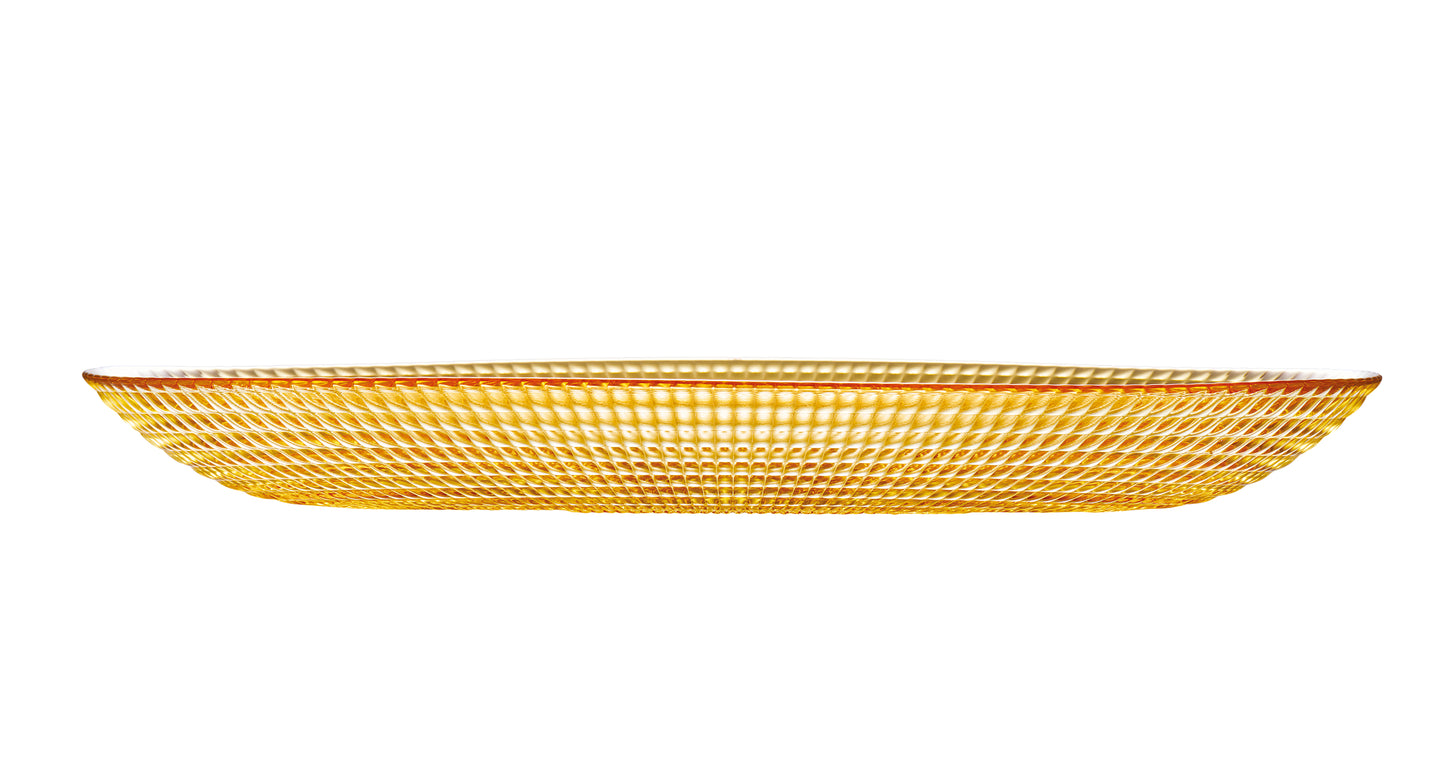 Visions Amber Dinnerware - Ring Fish Plate 30cm