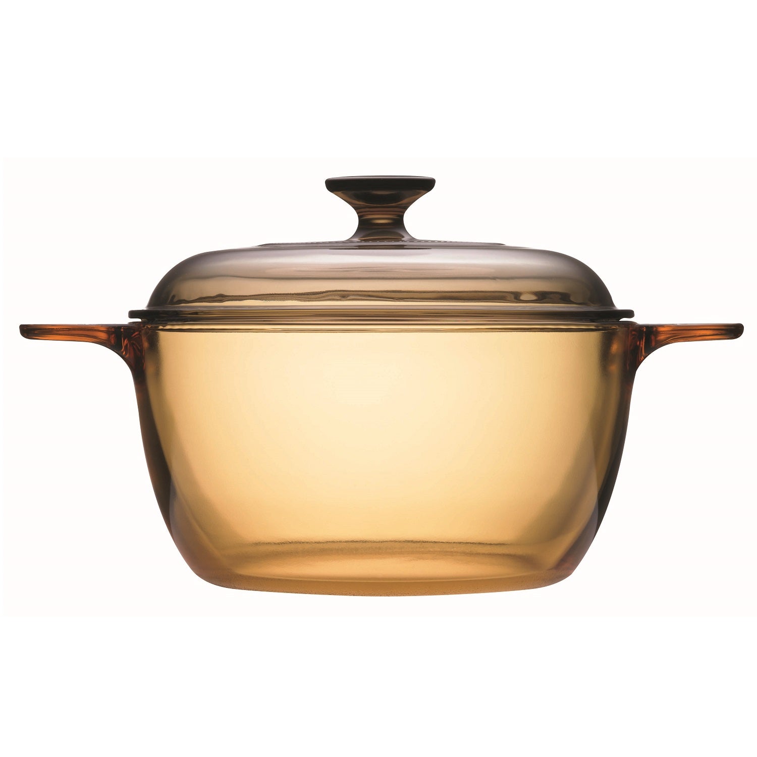 Visions 2.5 Liter Amber Glass Ceramic Saucepan