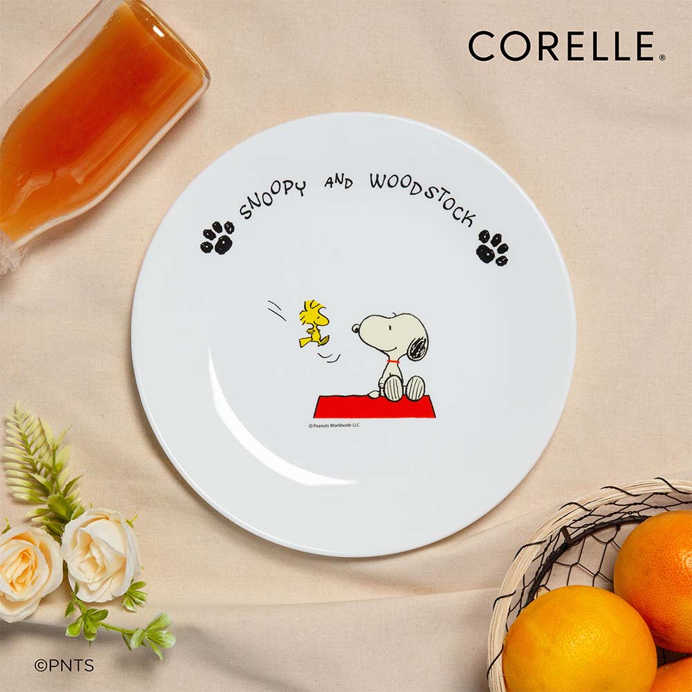 Corelle Dinner Plate Set 26cm 4pc Set - Snoopy Re-Born