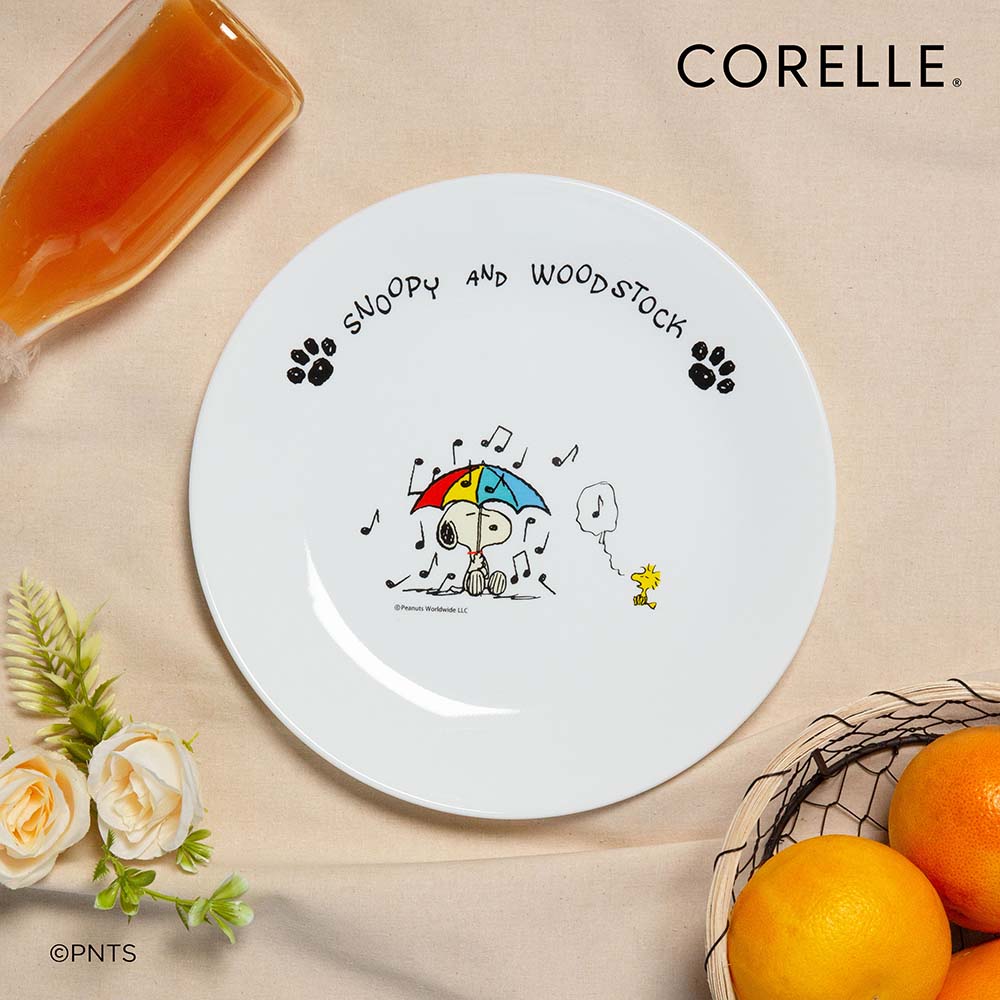 Corelle Dinner Plate Set 26cm 4pc Set - Snoopy Re-Born