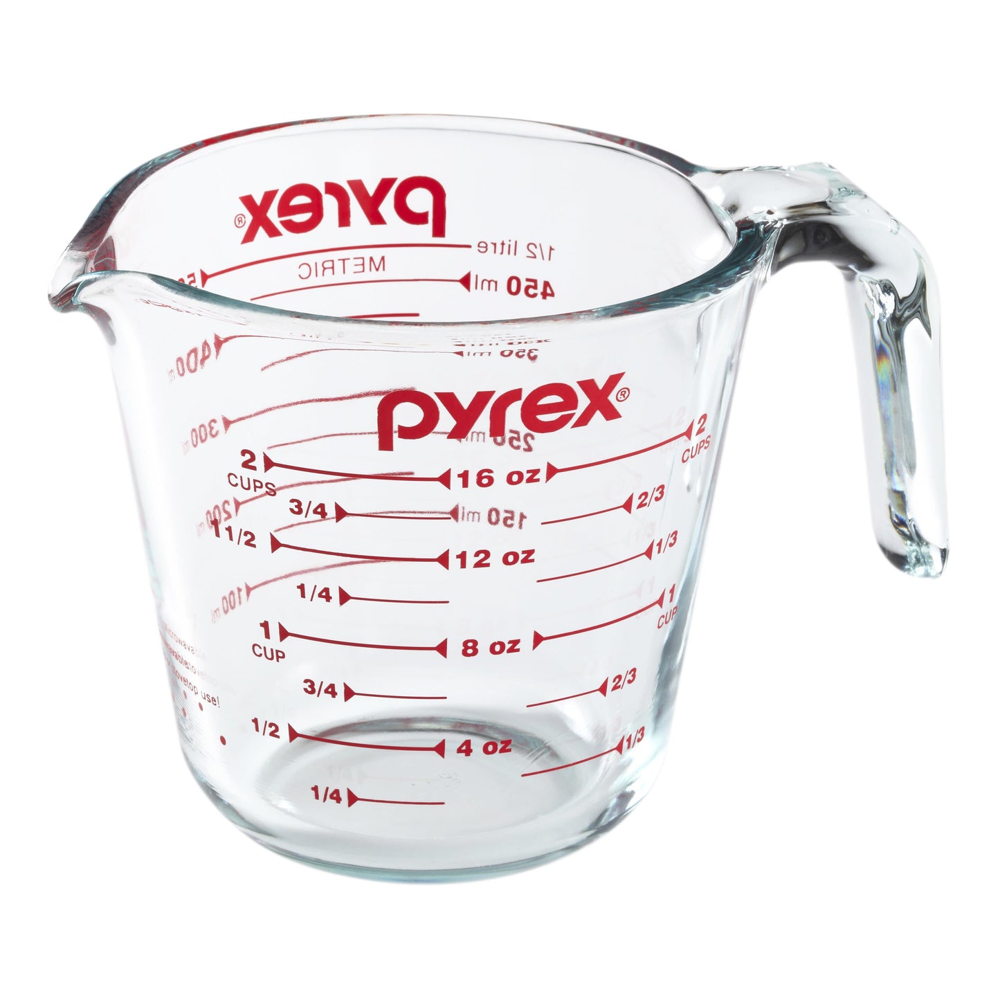 Pyrex Square Measuring Glass Storage 2pc Set & Measuring Cup 500ml