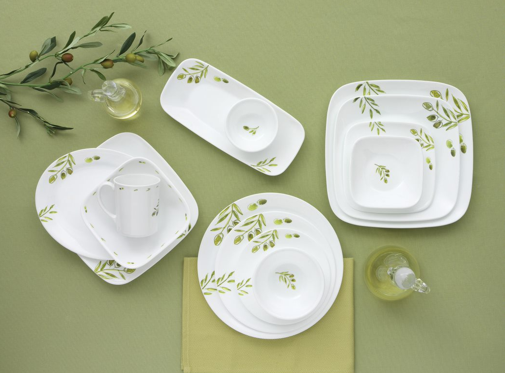 Corelle Divided Dish 21cm Olive Garden