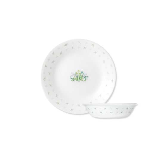 Corelle Bread & Butter Plate and Dessert Bowl - Herb Country