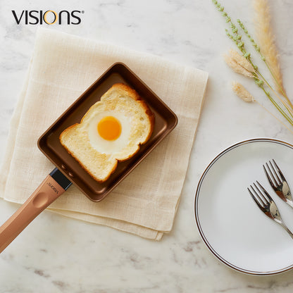 Visions Metal Cookware Egg Pan 13cm x 18cm