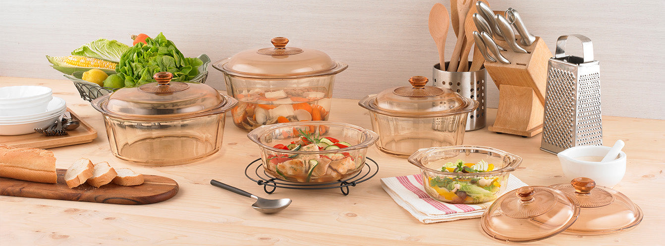 Visions on sale glass cookware